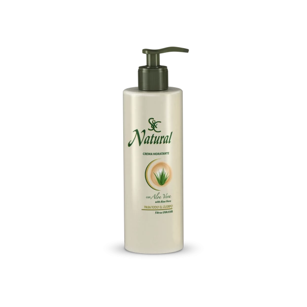  S&C Natural Crema Hidratante con Aloe Vera 400 mL's foto | Aseo & Perfumería Holguín |  BizneCubano